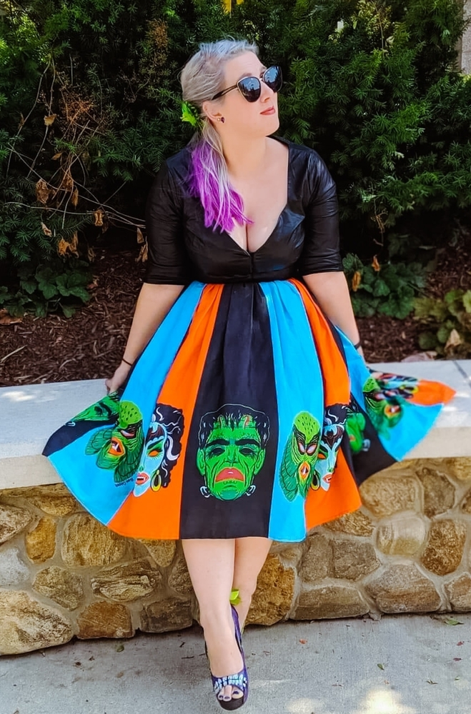 Collectif faux leather peplum top